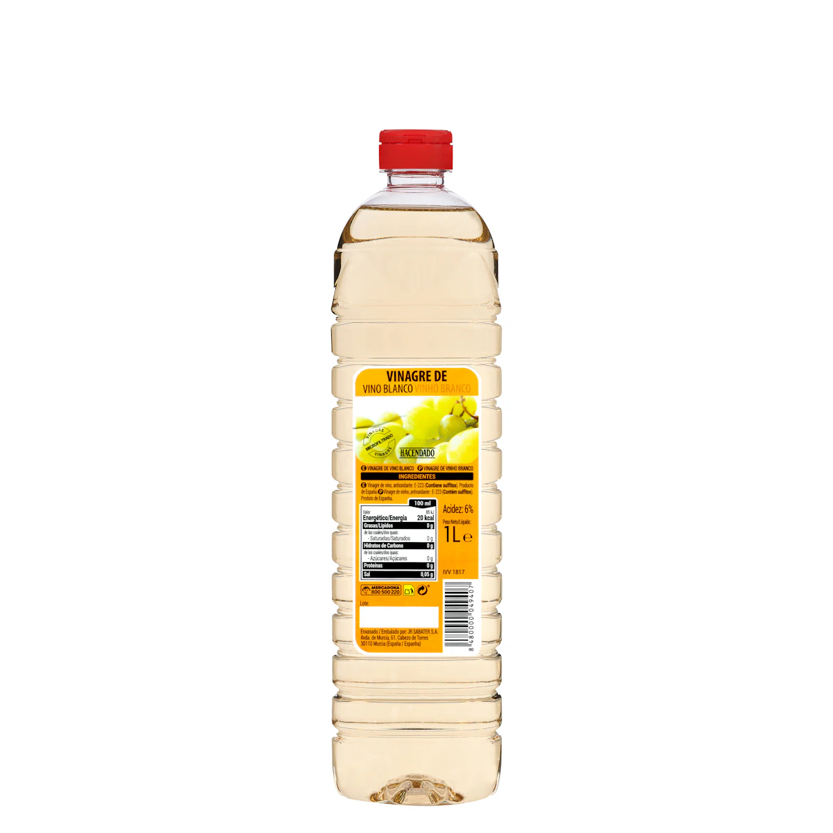 Vinagre de vino blanco Hacendado