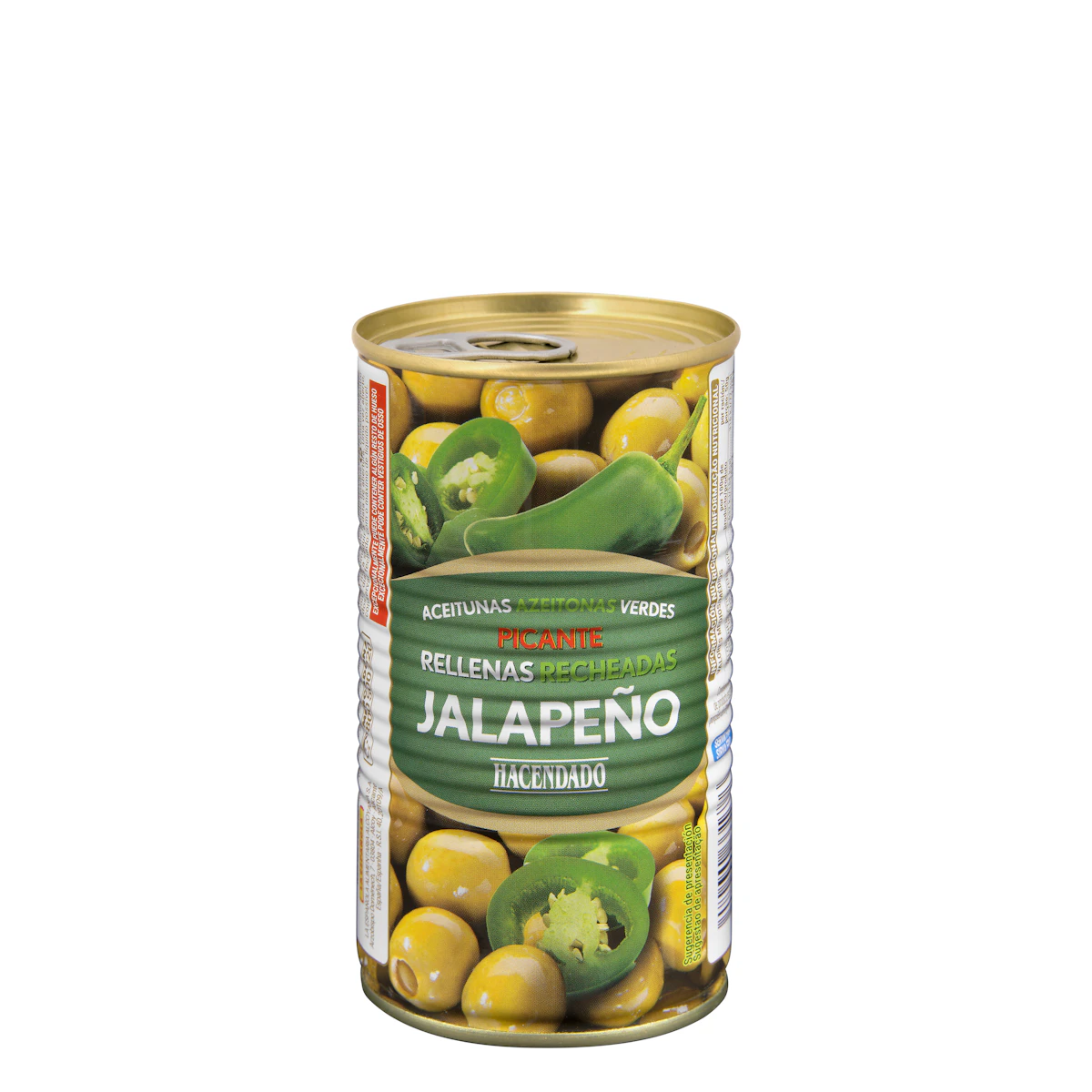 Aceitunas verdes rellenas de jalapeño Hacendado