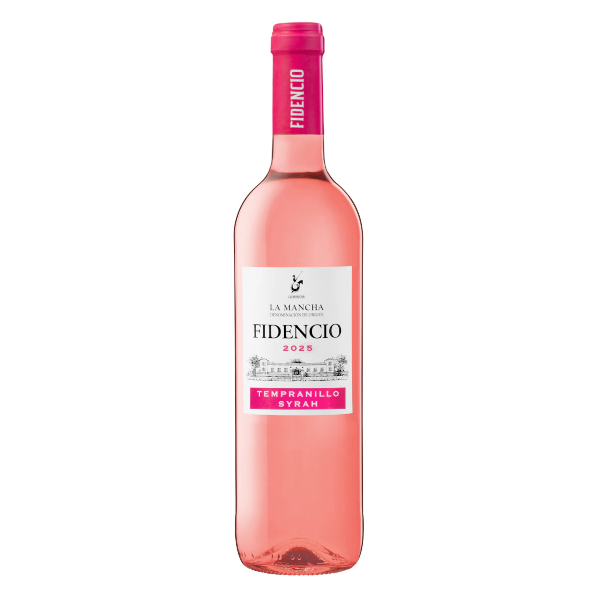 Vino rosado tempranillo syrah Fidencio DO La Mancha