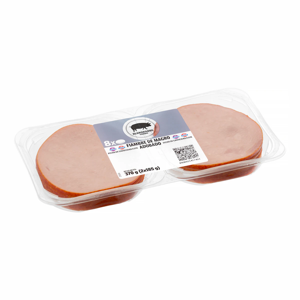 Fiambre de magro de cerdo adobado