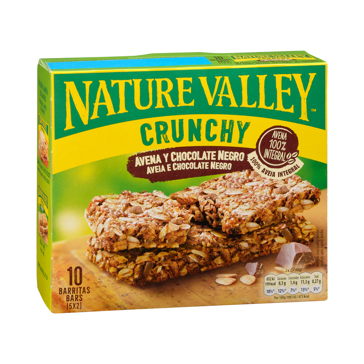 Barritas de avena y chocolate negro Crunchy Nature Valley