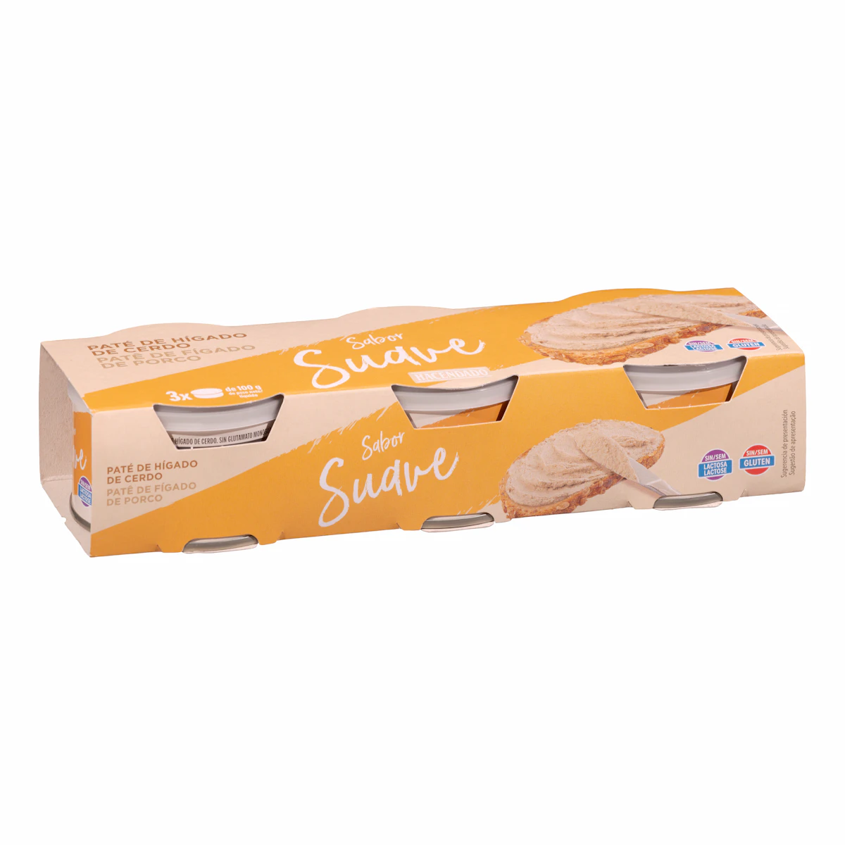 Paté de cerdo sabor suave Hacendado