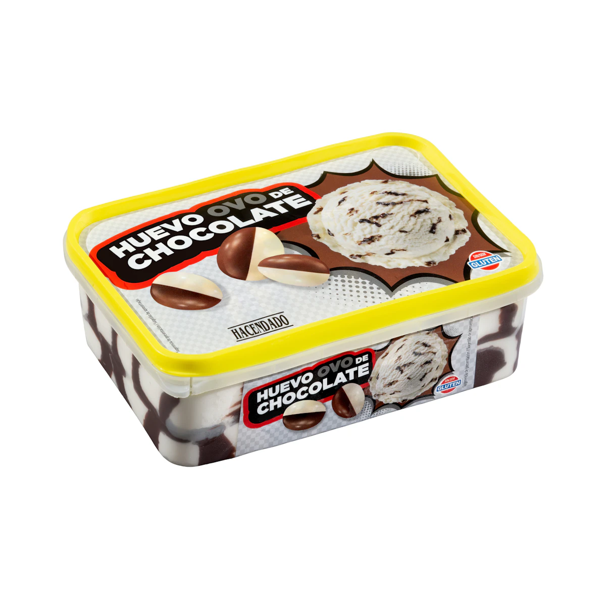 Helado sabor huevo de chocolate Hacendado