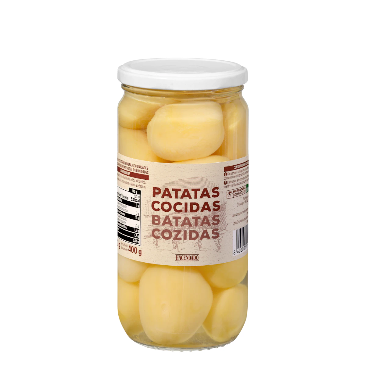 Patatas cocidas Hacendado