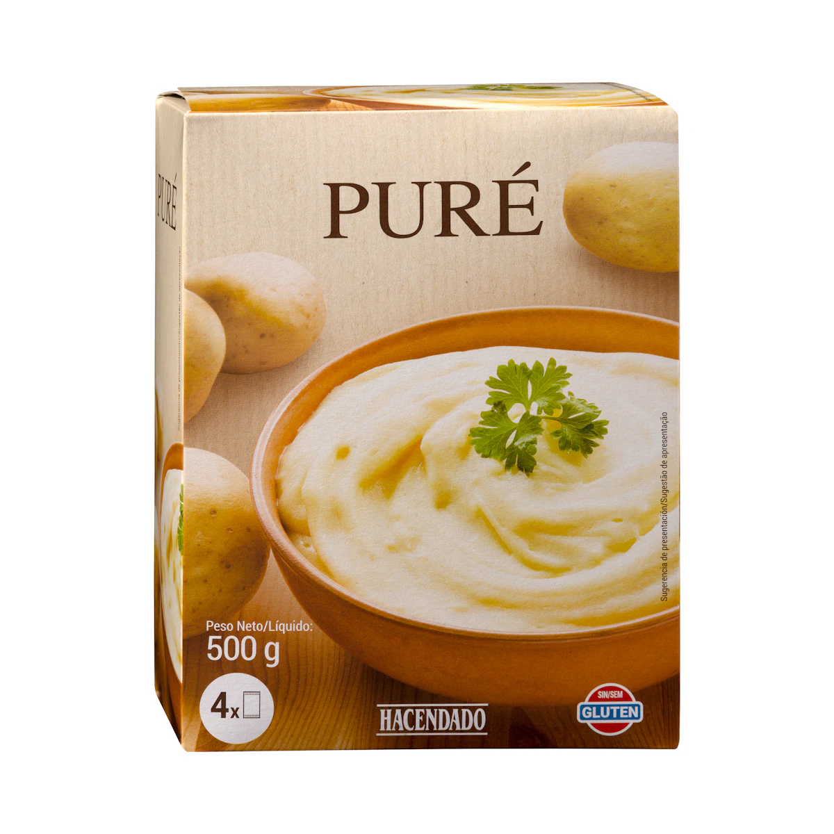 Puré de patatas Hacendado en copos