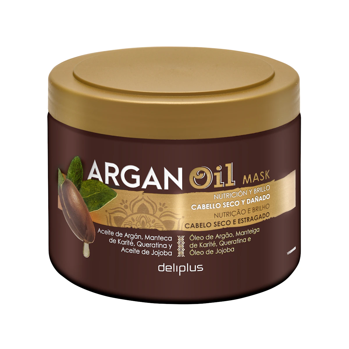 Mascarilla Argan Oil Deliplus cabello seco y dañado