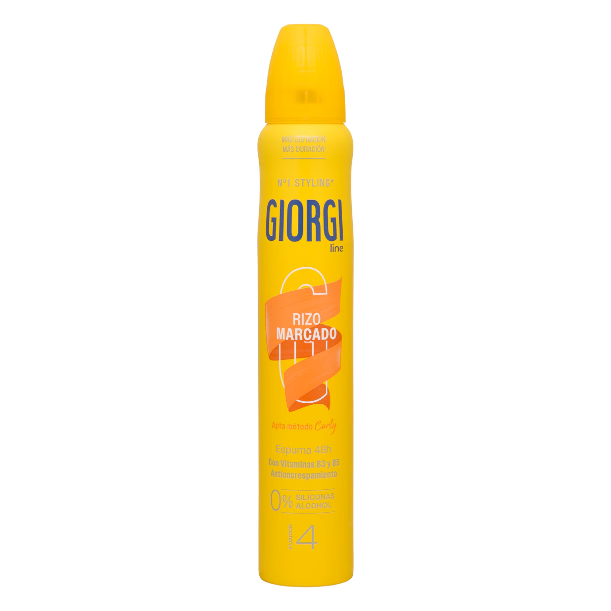 Espuma cabello Rizos Descarados Giorgi fijación 4