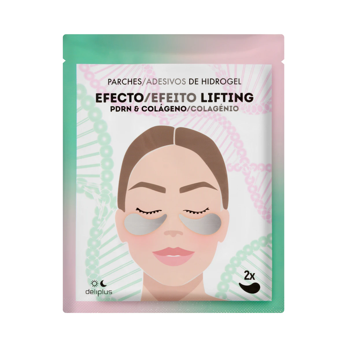 Parches para ojos de hidrogel Efecto Lifting Deliplus con PDRN & colágeno