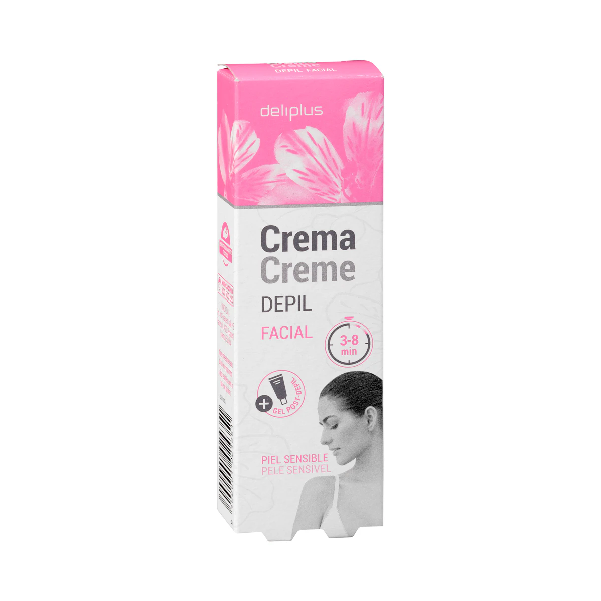 Crema depilatoria facial Deliplus piel sensible