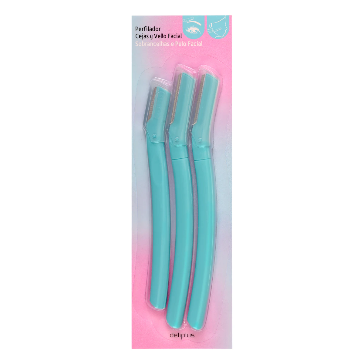 Cuchillas para perfilar cejas y vello facial Deliplus