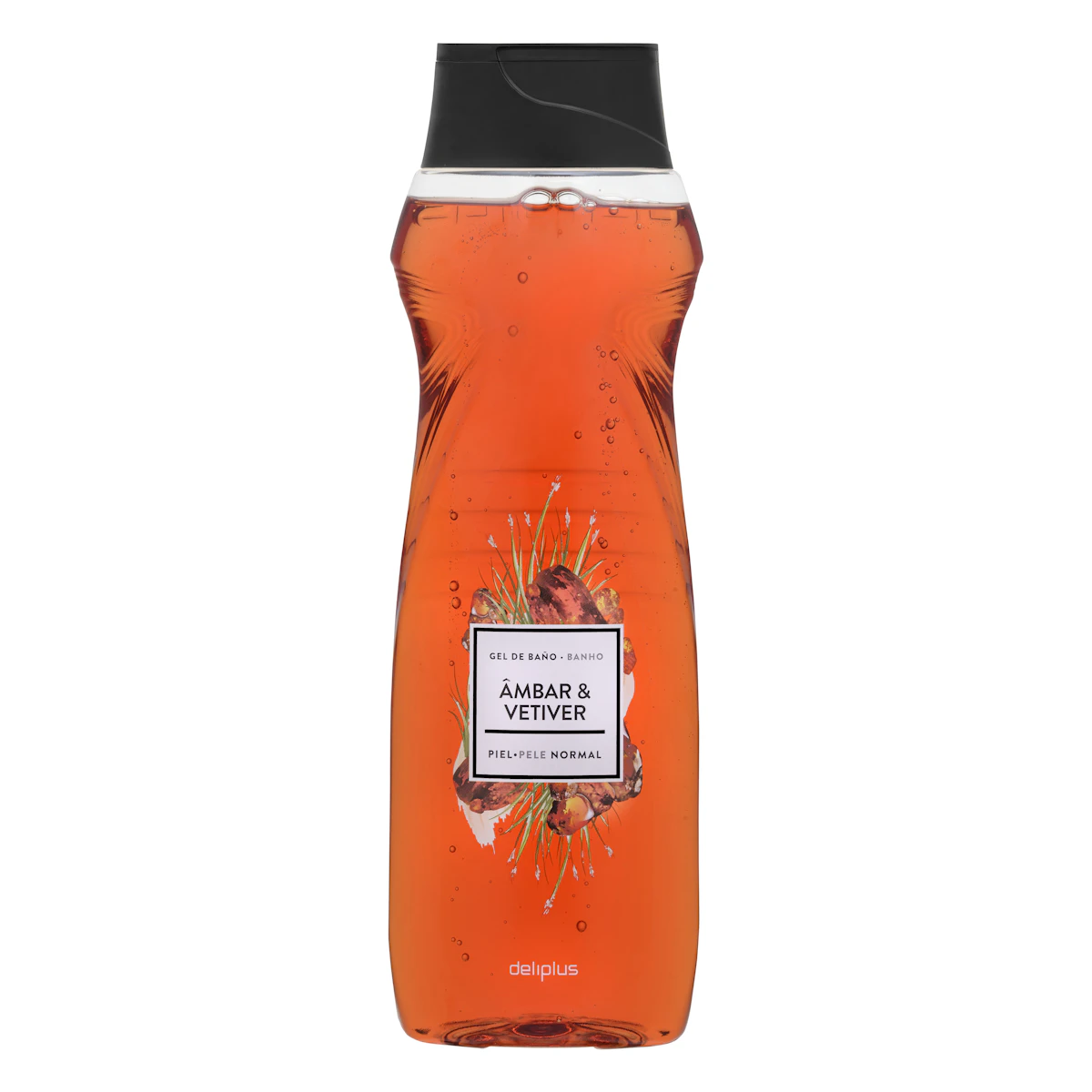 Gel de baño ambar y vetiver Deliplus piel normal