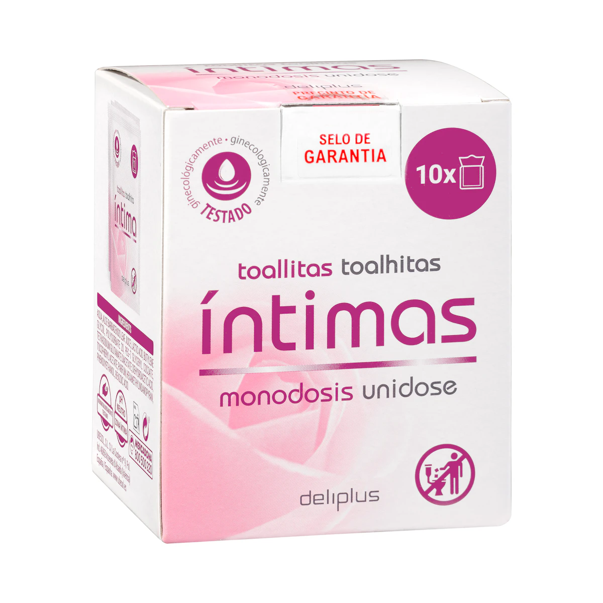 Toallitas íntimas monodosis Deliplus