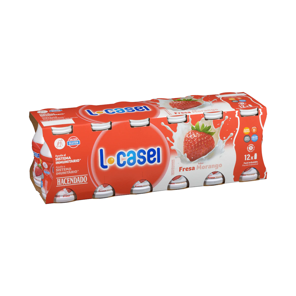 Bebida láctea de fresa L-casei