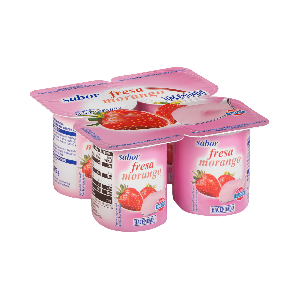 Yogur sabor fresa Hacendado