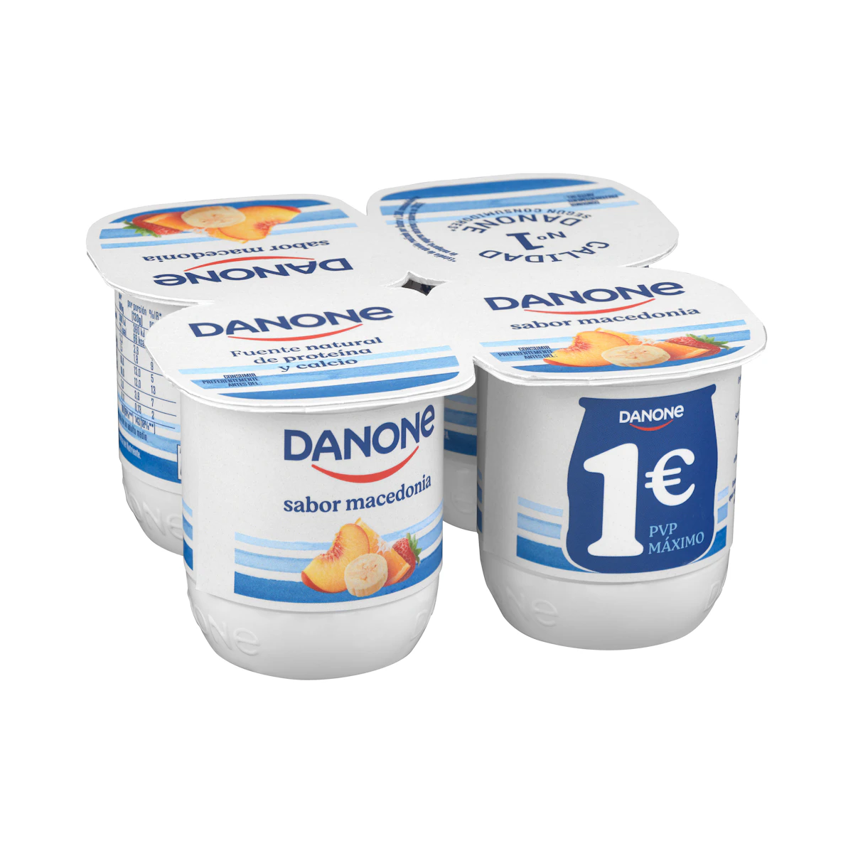 Yogur sabor macedonia Danone